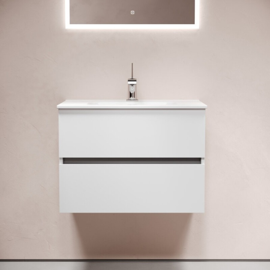 Тумба под раковину Sancos Urban UR70W, 70 см, подвесная, цвет белый