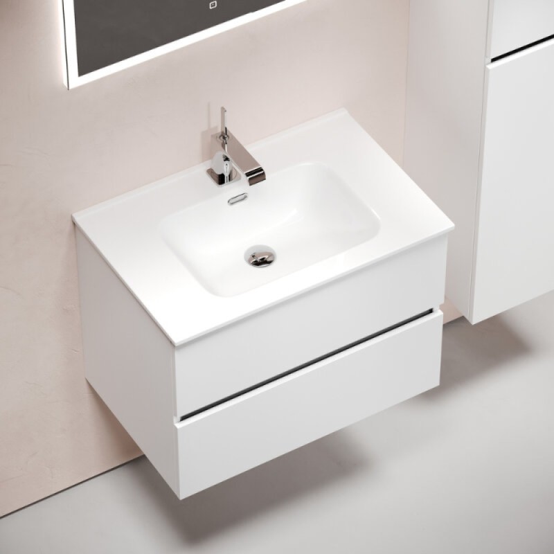 Тумба под раковину Sancos Urban UR70W, 70 см, подвесная, цвет белый