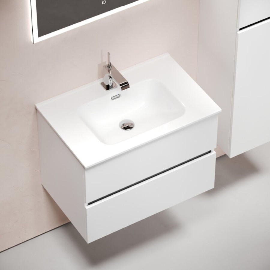 Тумба под раковину Sancos Urban UR70W, 70 см, подвесная, цвет белый