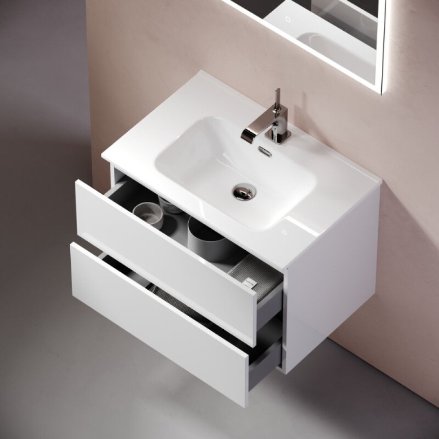 Тумба под раковину Sancos Urban UR70W, 70 см, подвесная, цвет белый