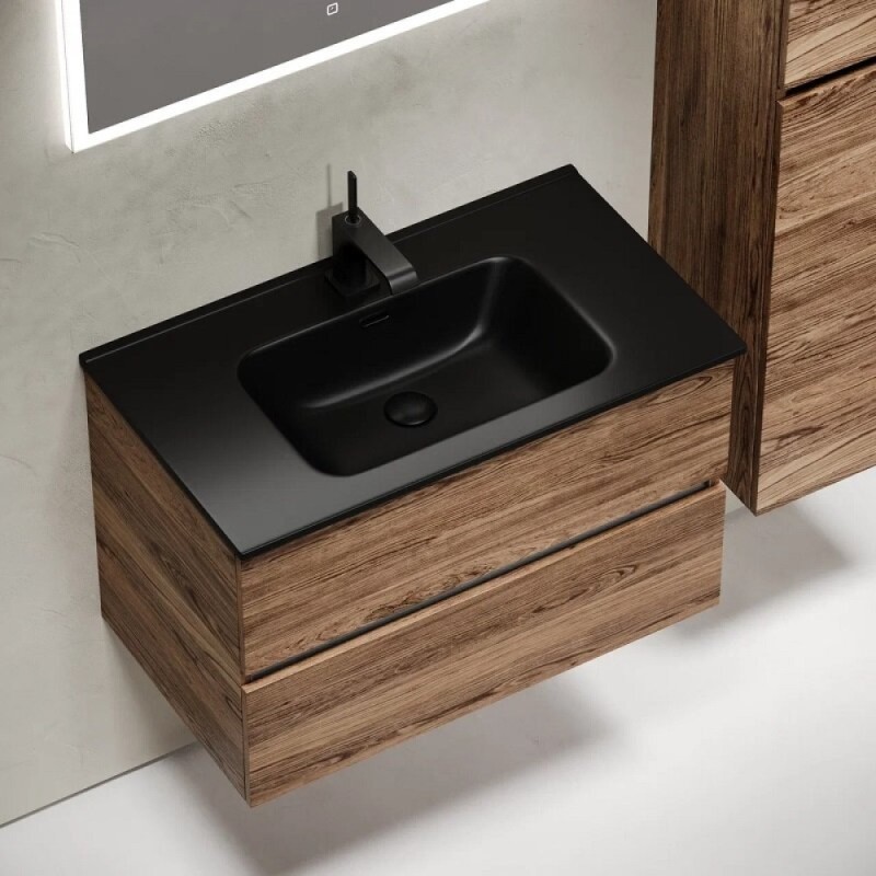 Тумба под раковину Sancos Urban UR80ECH, 80 см, подвесная, цвет дуб чарльстон