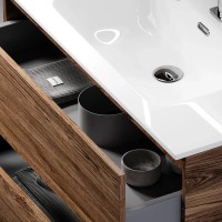 Тумба под раковину Sancos Urban UR80ECH, 80 см, подвесная, цвет дуб чарльстон
