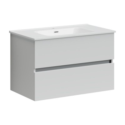 Тумба под раковину Sancos Urban UR80W 80, подвесная, белый глянец