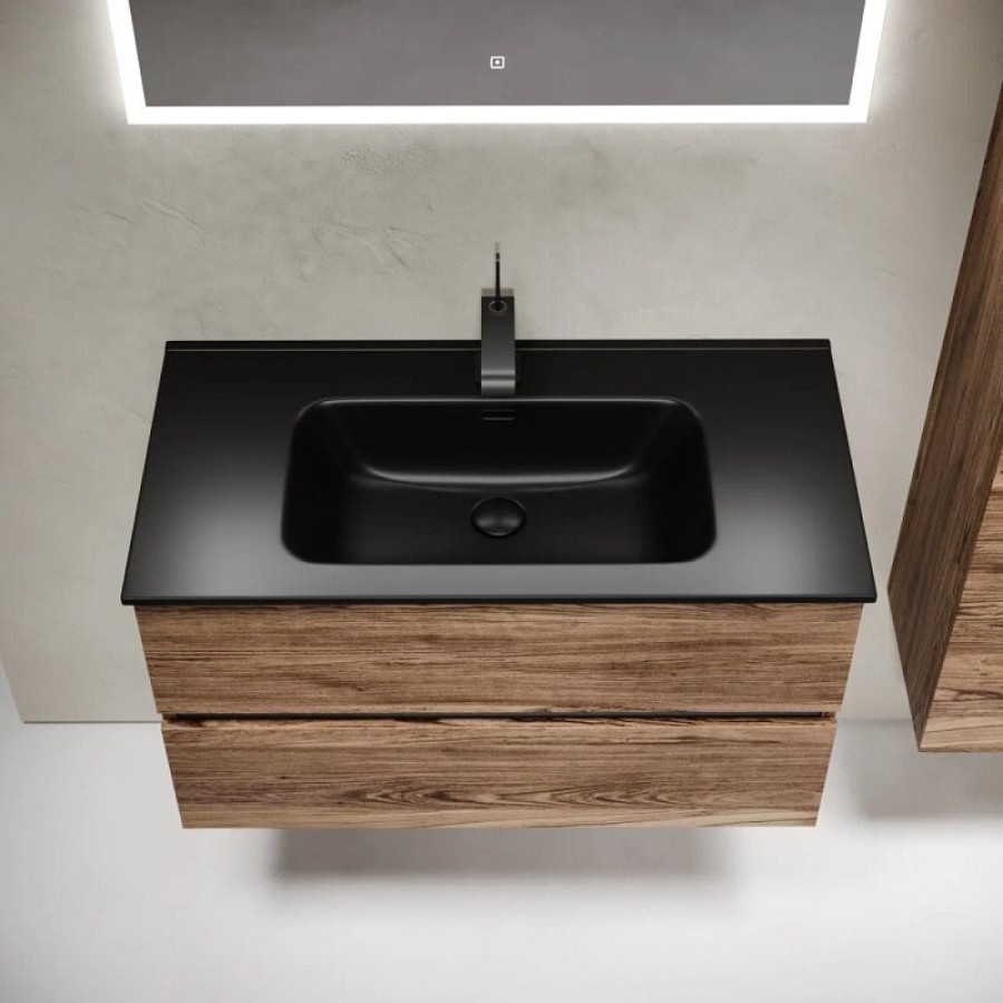 Тумба под раковину Sancos Urban UR90ECH, 90 см, подвесная, цвет дуб чарльстон