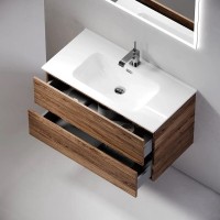 Тумба под раковину Sancos Urban UR90ECH, 90 см, подвесная, цвет дуб чарльстон