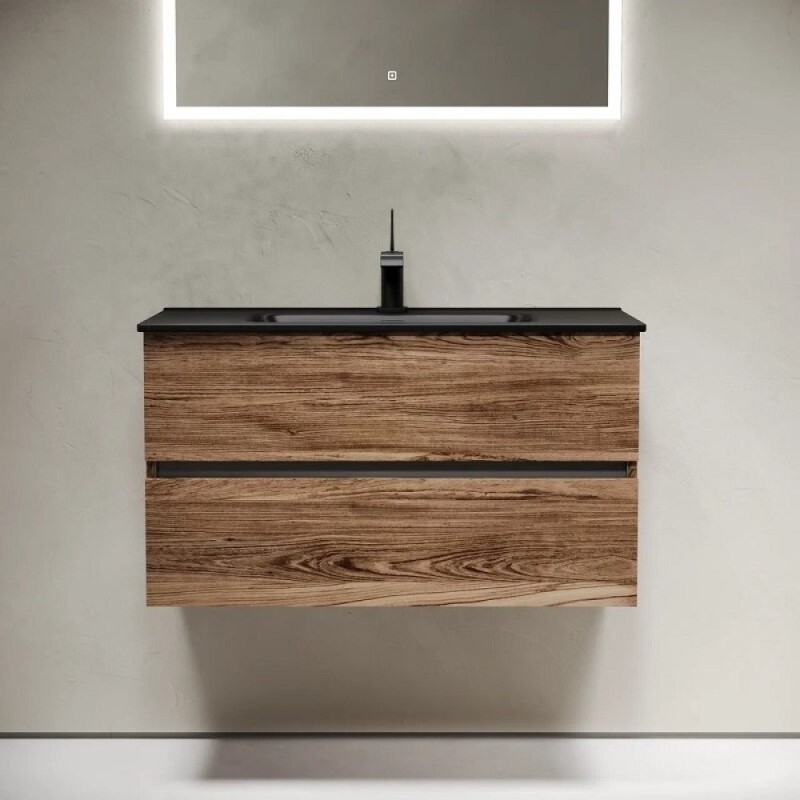Тумба под раковину Sancos Urban UR90ECH, 90 см, подвесная, цвет дуб чарльстон