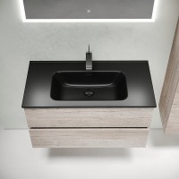 Тумба под раковину Sancos Urban 90, подвесная, дуб галифакс натуральный, UR90EG