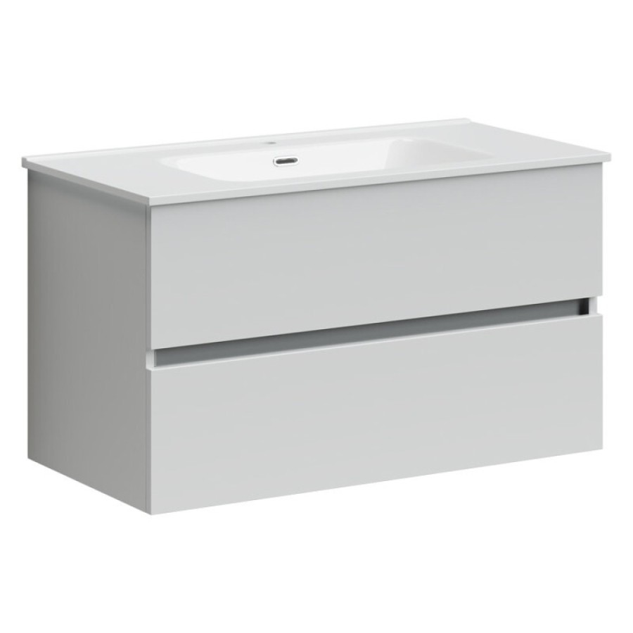 Тумба под раковину Sancos Urban UR90W 90, подвесная, белый глянец