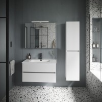 Тумба под раковину Sancos Urban UR90W 90, подвесная, белый глянец
