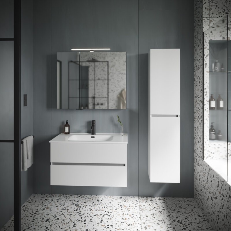 Тумба под раковину Sancos Urban UR90W 90, подвесная, белый глянец
