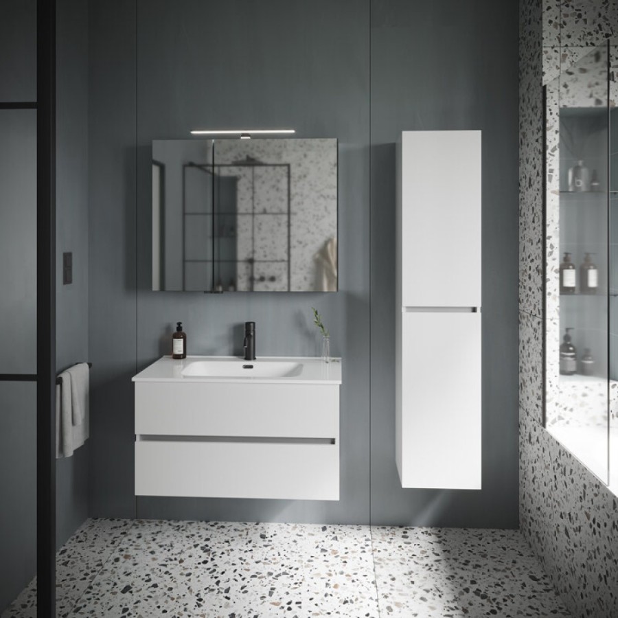 Тумба под раковину Sancos Urban UR90W 90, подвесная, белый глянец