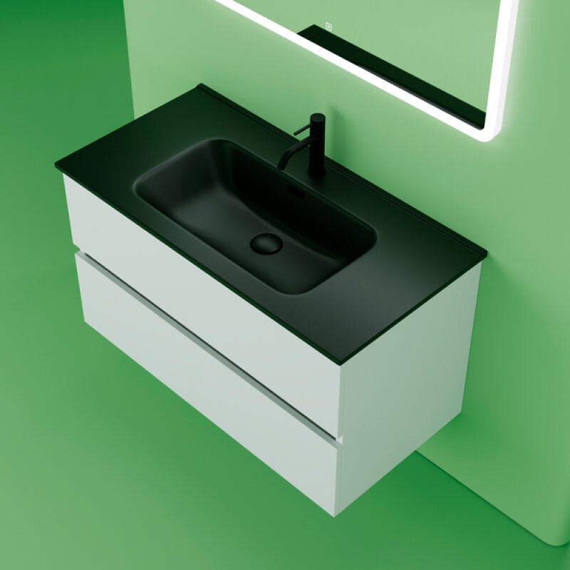 Тумба под раковину Sancos Urban UR90W 90, подвесная, белый глянец