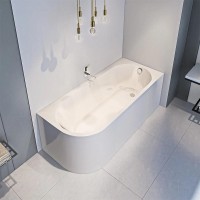 Акриловая ванна Bas Веста В 00143/В 00144, 170 x 75 см, в комплекте с каркасом, белый