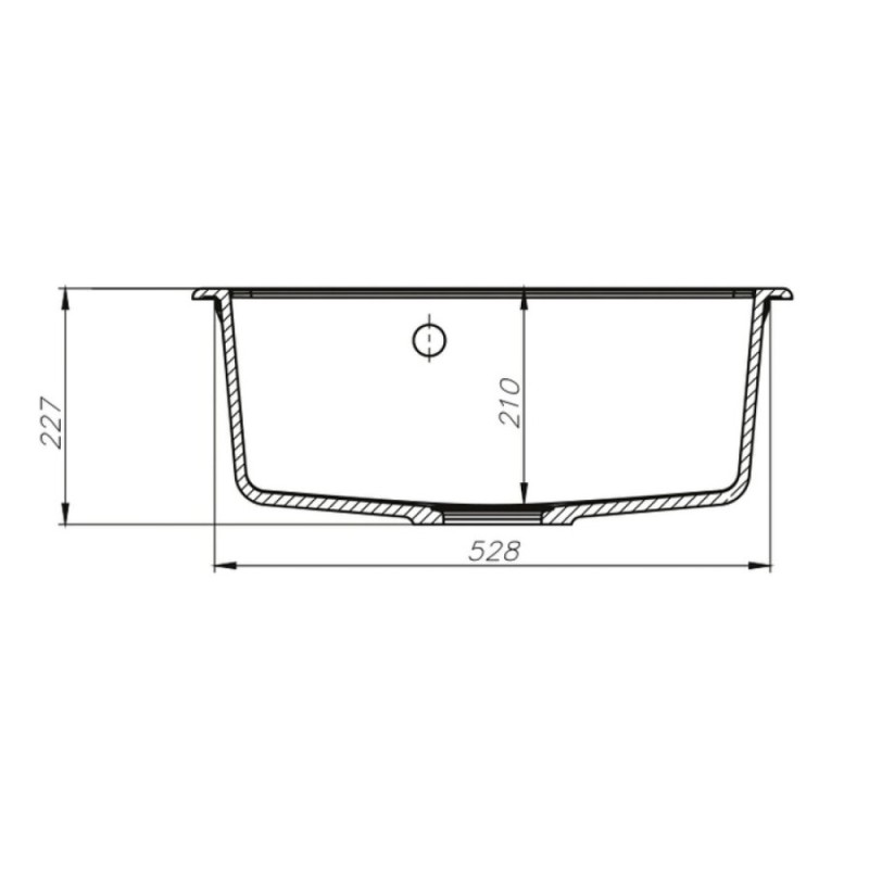 Кухонная мойка Iddis Vane G V01B571i87 57 x 50 x 22.7 см, Granucryl, 1 чаша, черный