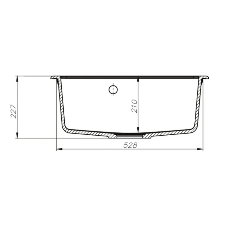 Кухонная мойка Iddis Vane G V02G571i87 57 x 50 x 22.7 см, Granucryl, 1 чаша, серый