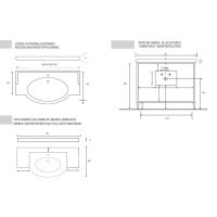 Тумба под раковину Cezares Valentino V105I.03, 100 см, цвет Patinato