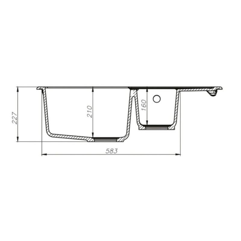 Кухонная мойка Iddis Vane G V16B785i87 78 x 50 x 22.7 см, Granucryl