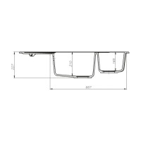 Кухонная мойка Iddis Vane G V28P965i87, 96 см, искусственный камень, цвет песок