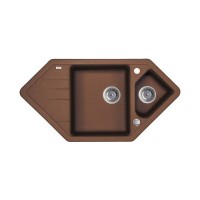 Кухонная мойка Iddis Vane G V36C965i87, 96 см, искусственный камень, цвет шоколад