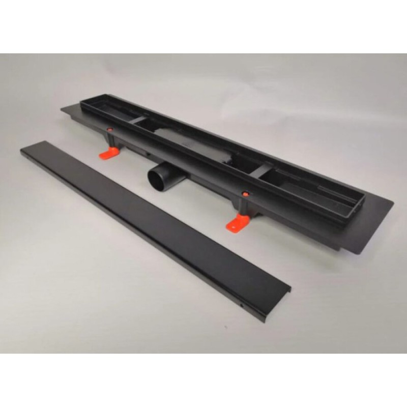 Дренажный канал Veconi MCH Klasik/Floor Black, 45 см, с решёткой из нержавеющей стали, V450KB