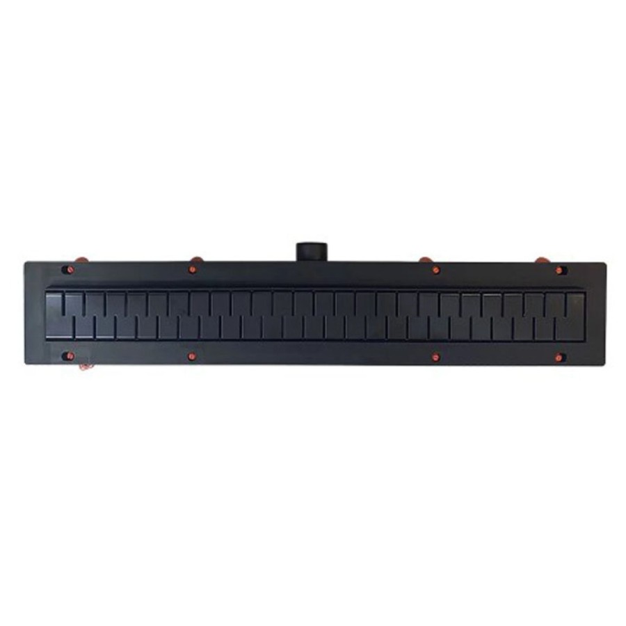Дренажный канал Veconi MCH Medium Black, 45 см, с решёткой из нержавеющей стали, V450MB