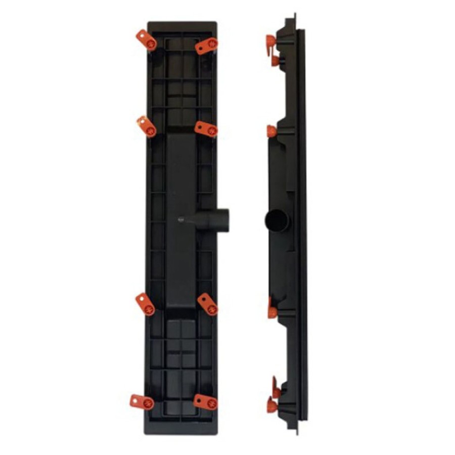 Дренажный канал Veconi MCH Medium Black, 55 см, с решёткой из нержавеющей стали, V550MB