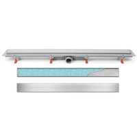 Дренажный канал Veconi MVKlasik/Floor V650K, 65 см, с решёткой из нержавеющей стали