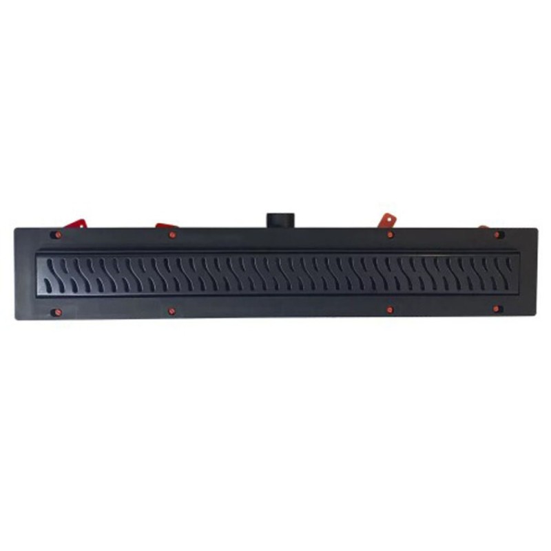 Дренажный канал Veconi MCH Harmony Black, 85 см, с решёткой из нержавеющей стали, V850HB