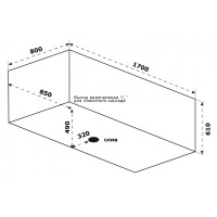 Ванна из искусственного камня Good Door Венеция 170 x 80 см, белый, ВА00003