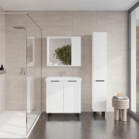 Зеркальный шкаф Viant Берлин VBER60BEL-ZSH, 60 см, цвет белый