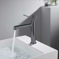 Смеситель Vincea Desire VBF-1D1GM для раковины, воронёная сталь, gunmetal