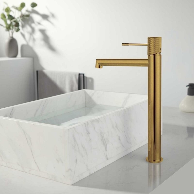 Смеситель Vincea Desire VBF-1D2BG для раковины, цвет брашированное золото
