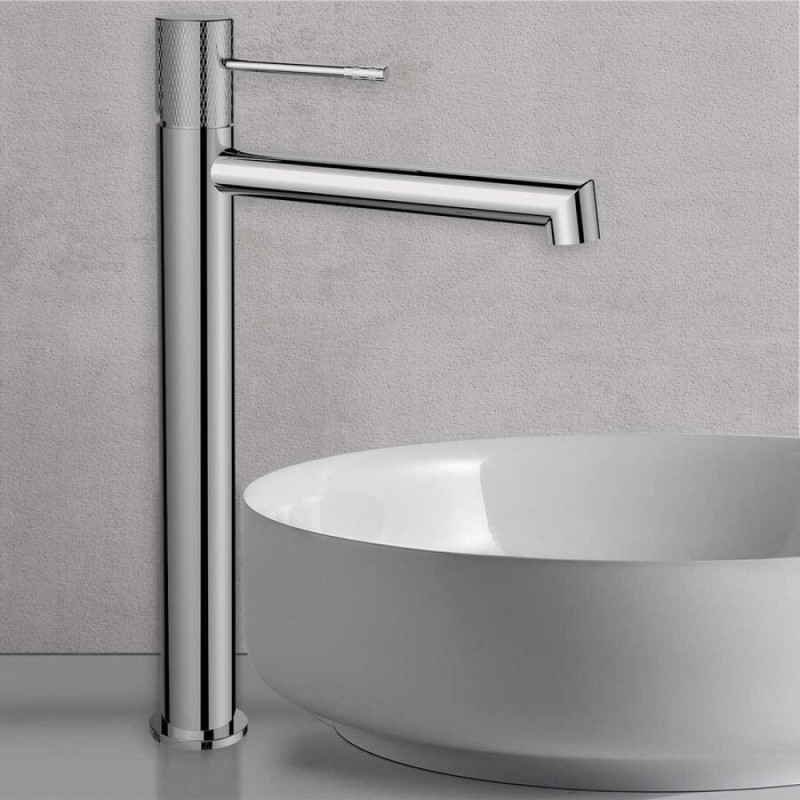 Смеситель Vincea Desire VBF-1D2CH для накладной раковины, высокий, хром