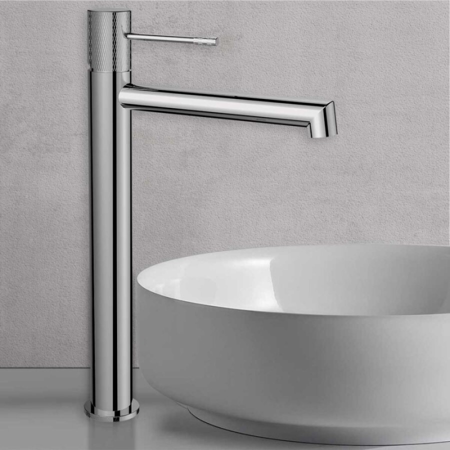 Смеситель Vincea Desire VBF-1D2CH для накладной раковины, высокий, хром