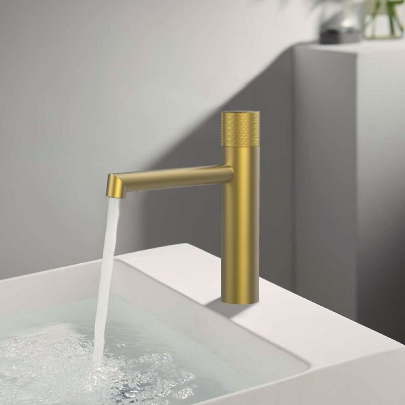 Смеситель для раковины Vincea Desire VBF-1D3BG, цвет брашированное золото