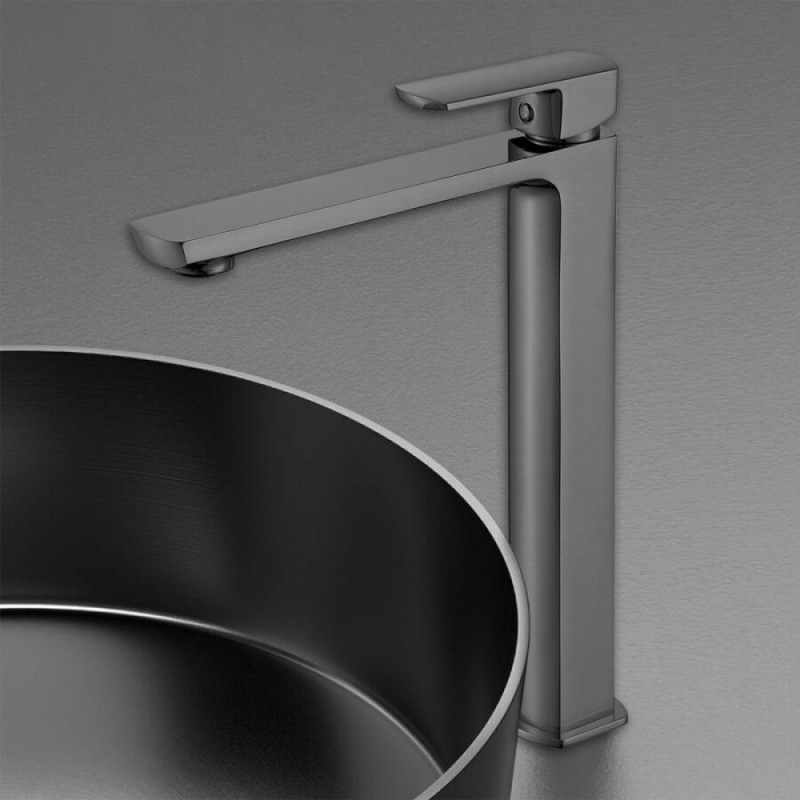 Смеситель Vincea Next для раковины, воронёная сталь, gunmetal, VBF-1N2GM