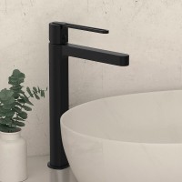 Смеситель Vincea Rondo VBF-1R2MB для раковины, цвет черный