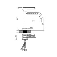 Смеситель для раковины Vincea Villa VBF-1VL1CH, хром