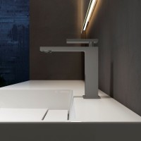 Смеситель Vincea Dice VBF-2DS1GM, для раковины, вороненая сталь
