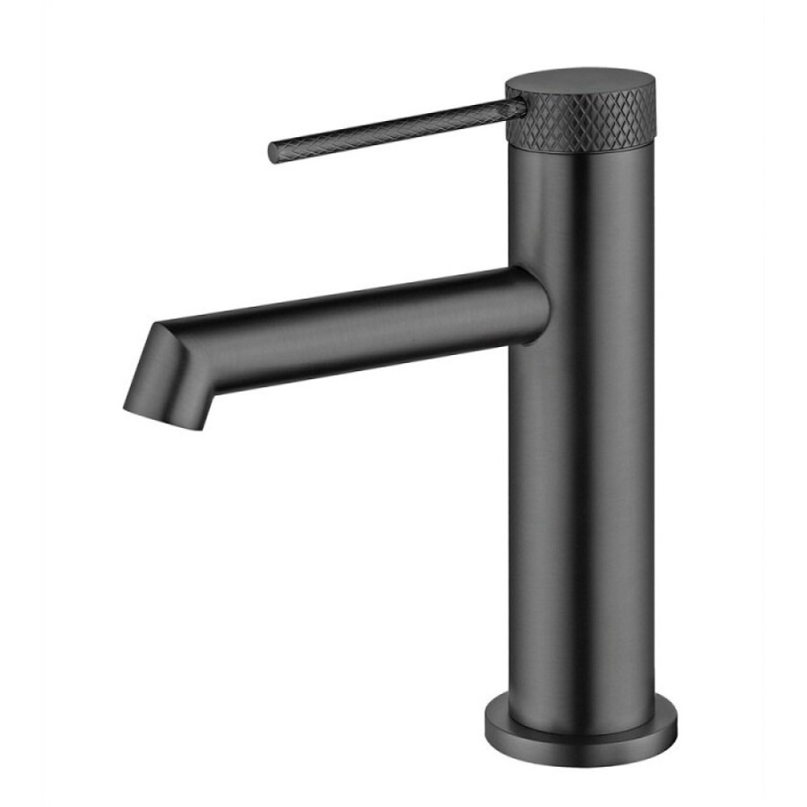 Смеситель Vincea Rim VBF-2RM1GM, для раковины, вороненая сталь