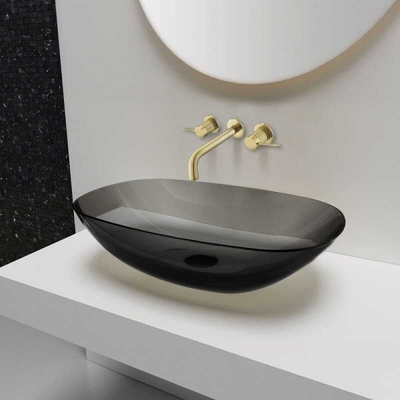 Смеситель Vincea Groove VBFW-4G1BG4, для раковины, цвет брашированное золото