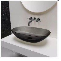 Смеситель Vincea Groove VBFW-4G1GM для раковины, воронёная сталь, gunmetal