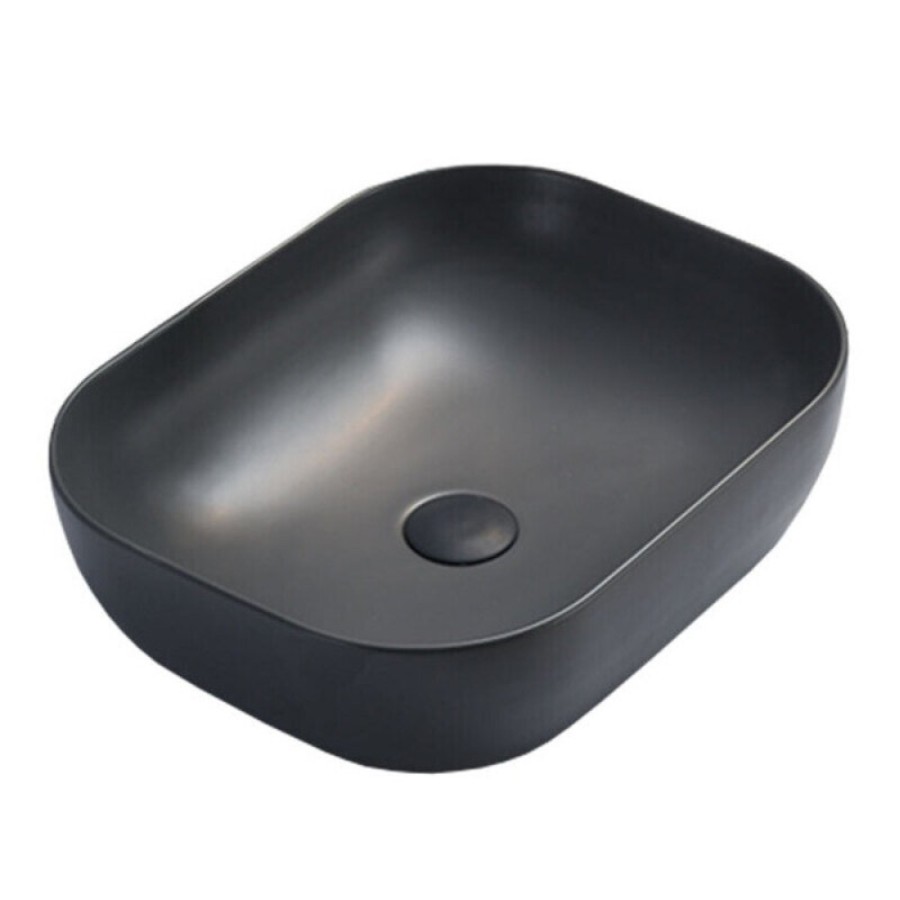 Раковина Vincea, 50 х 40 см, накладная, цвет антрацит матовый, VBS-101MA