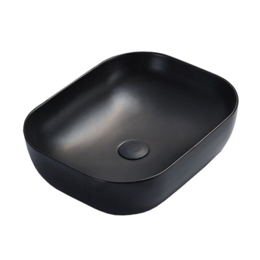 Раковина Vincea, 50 х 40 см, накладная, цвет черный матовый, VBS-101MB