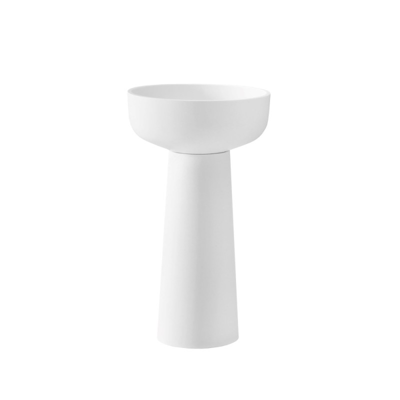 Раковина из искусственного камня Vincea VBS-4SP02MW, 480*480*850, напольная, цвет белый матовый