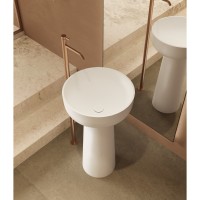 Раковина из искусственного камня Vincea VBS-4SP02MW, 480*480*850, напольная, цвет белый матовый