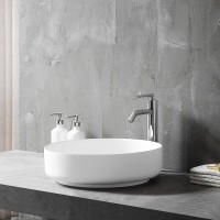 Раковина Vincea, 45 х 45 см, накладная, искусственный камень, цвет белый матовый, VBS-6S16MW
