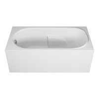 Ванна акриловая Vincea VBT-2A150-LG, 150 x 75 см, с ножками, белая