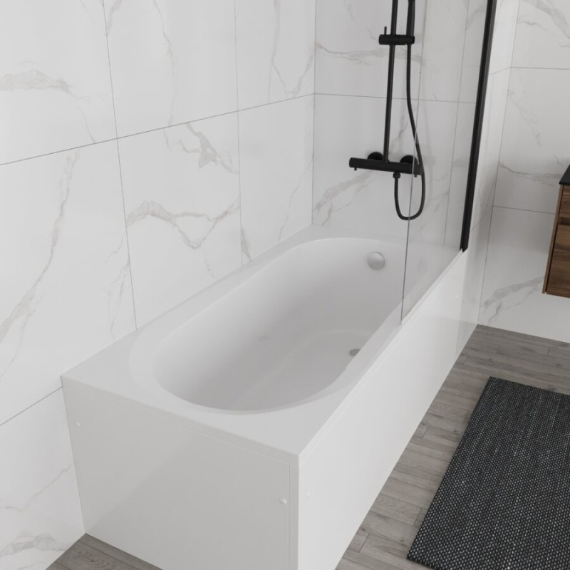 Ванна акриловая Vincea VBT-2B150-FR, 150 x 70 см, с каркасом, белая