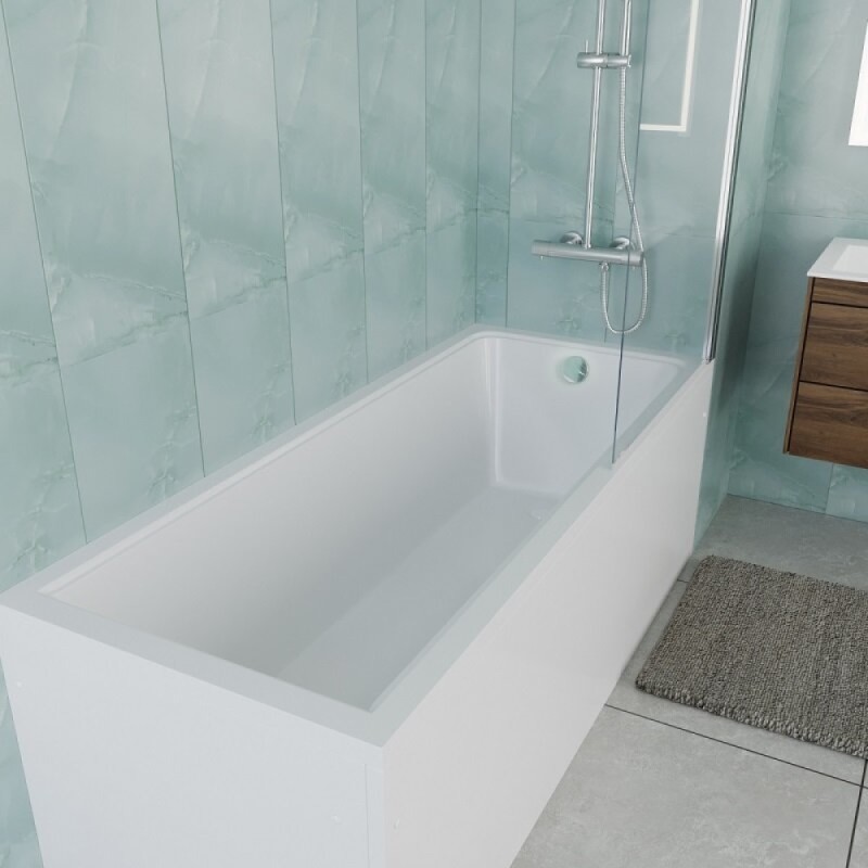 Ванна акриловая Vincea VBT-2G170, 170 x 70 см, без опоры, белый